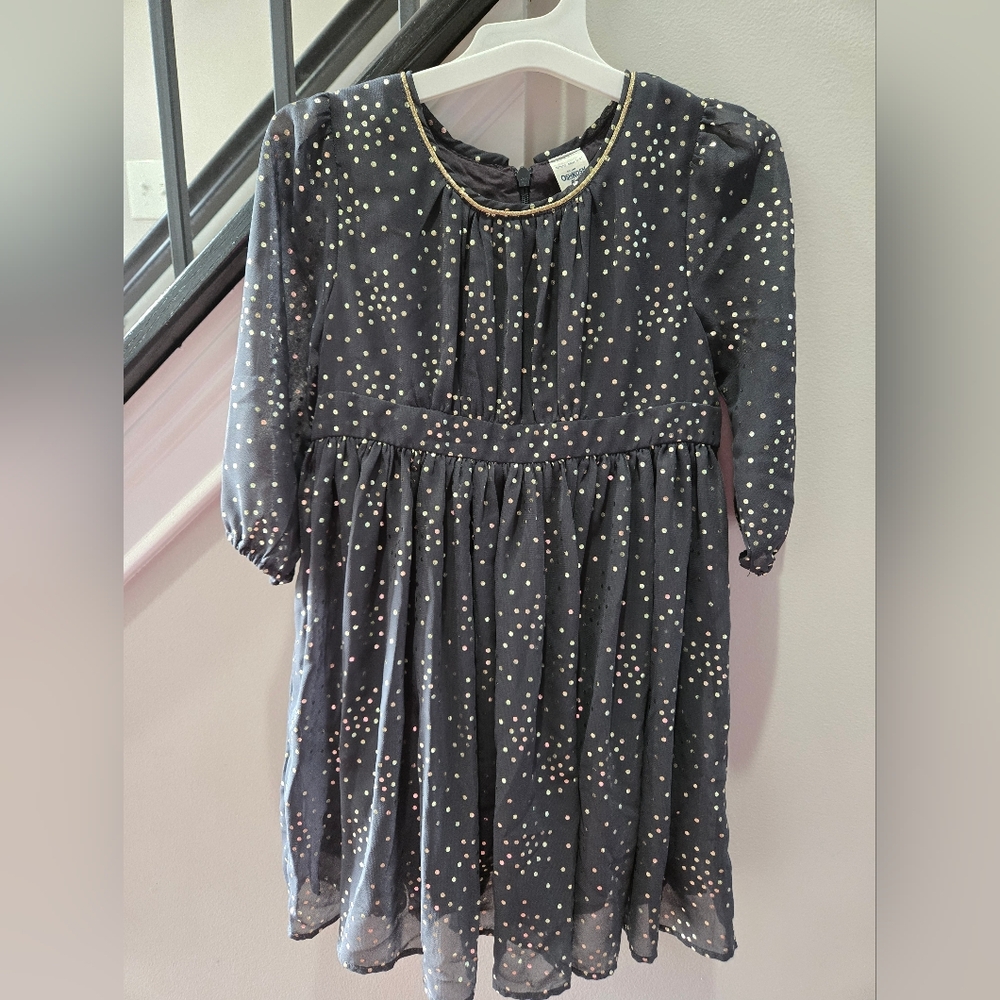 Girl's Dress - Oshkosh, Size 4, Toddler Dress, Holiday Dress